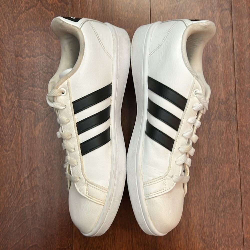 Adidas Women’s Neo Cloudfoam White and Black Classic Sneakers, Size and 8.5 - Picture 3 of 16